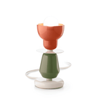 Orange pokè + vert olive