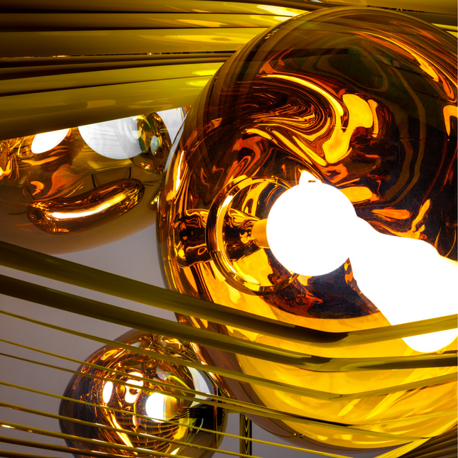Melt Floor Chandelier Gold-ÉCLAIRAGE FRANÇAIS