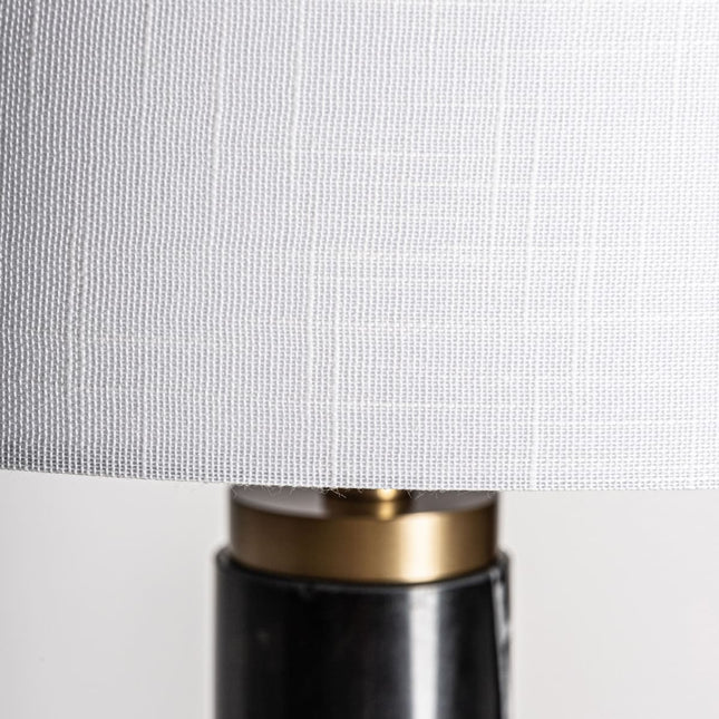 Lampadaire pied en marbre et fer