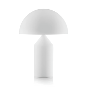 Lampe Atollo blanche opalin d'Oluce ÉCLAIRAGE FRANÇAIS
