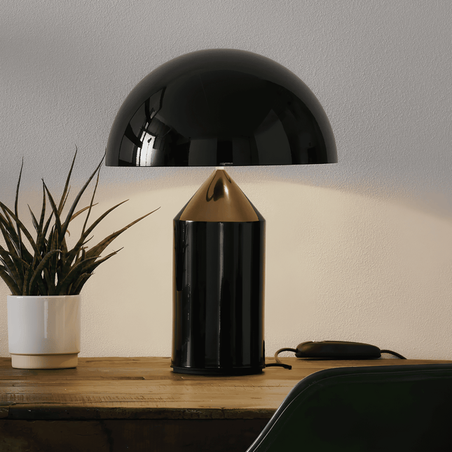 Lampe Atollo noir d'Oluce ÉCLAIRAGE FRANÇAIS