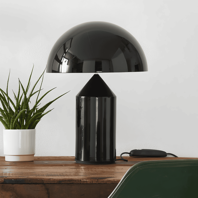 Lampe Atollo noir d'Oluce ÉCLAIRAGE FRANÇAIS