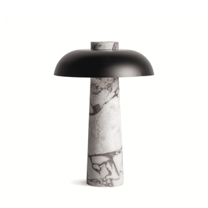 Lampe à poser champignon en marbre H40 Ø29 ÉCLAIRAGE FRANÇAIS