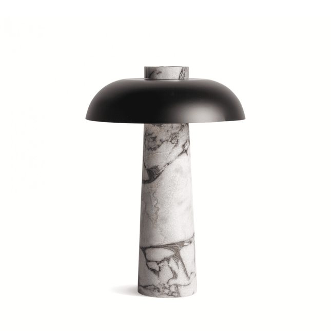 Lampe à poser champignon en marbre H40 Ø29 ÉCLAIRAGE FRANÇAIS