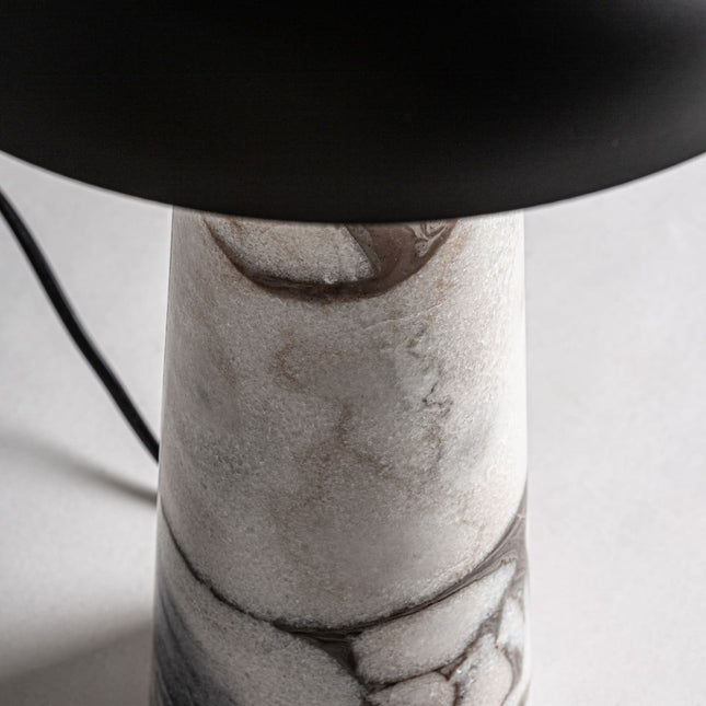 Lampe à poser champignon en marbre H40 Ø29 ÉCLAIRAGE FRANÇAIS