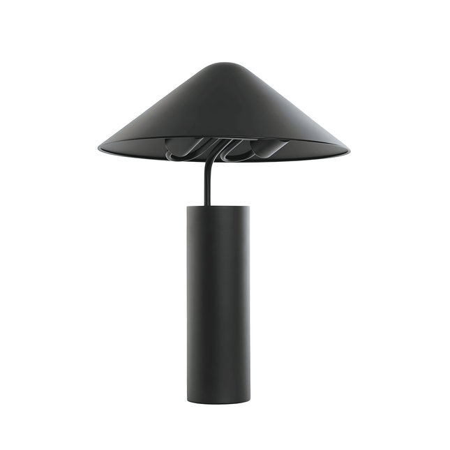 Lampe à poser champignon noir