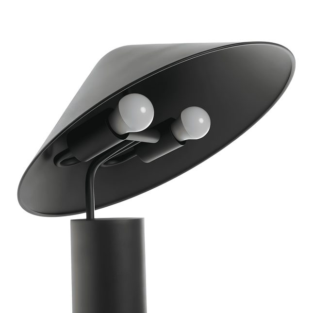 Lampe à poser champignon noir
