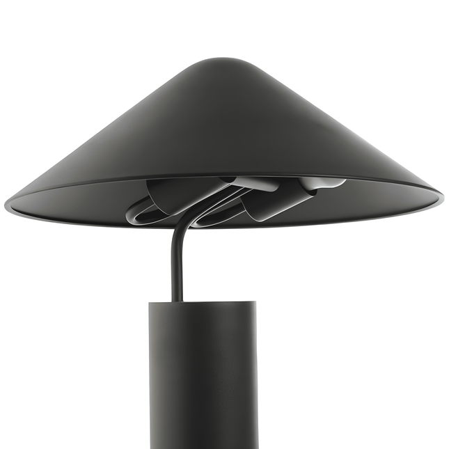 Lampe à poser champignon noir