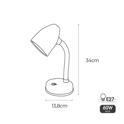 Lampe de Bureau Orange-ÉCLAIRAGE FRANÇAIS