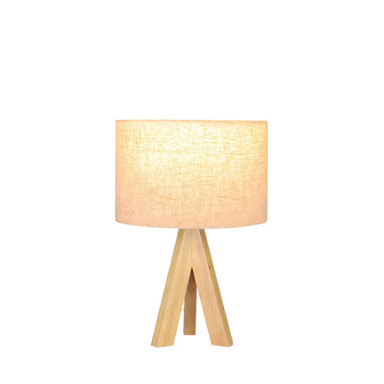 Lampe de Chevet Bois et Tissu-ÉCLAIRAGE FRANÇAIS