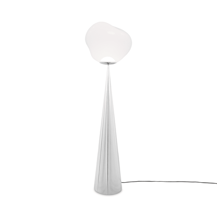 Melt cone fat floor, silver, opalescent