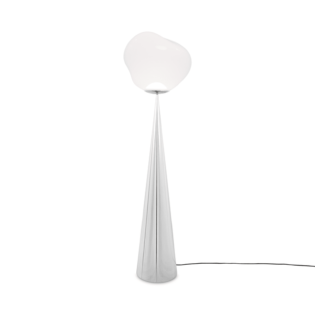Melt cone fat floor, silver, opalescent