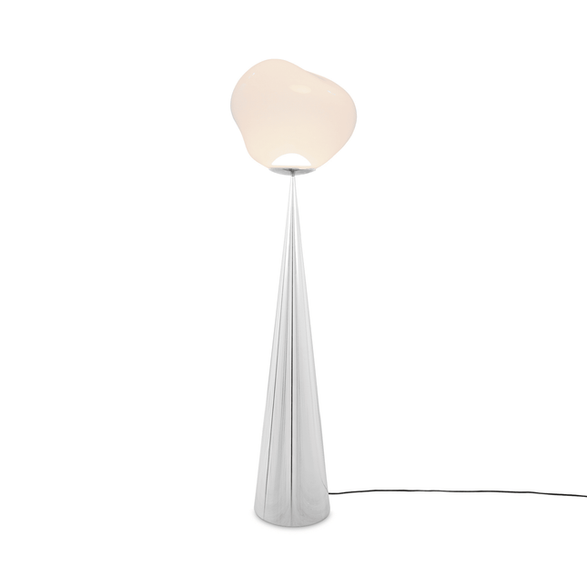 Melt cone fat floor, silver, opalescent