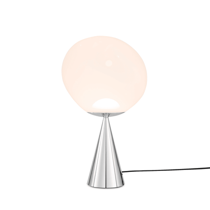 Melt cone fat table, silver, opalescent