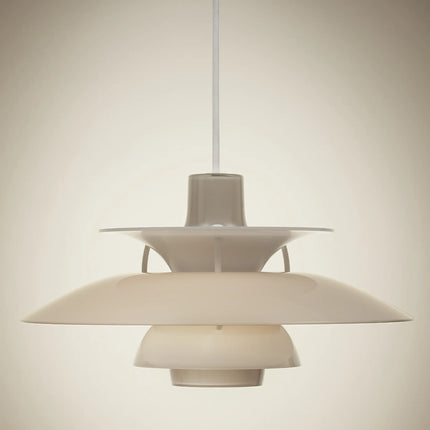 Suspension PH 5 Ø320 Opal beige Louis Poulsen – vue de face