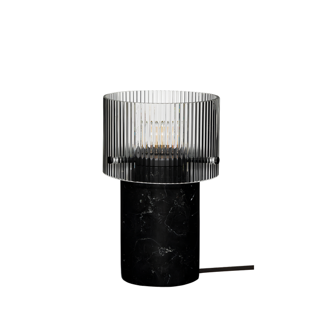 Petite lampe de chevet en marbre noir - REVOLVE