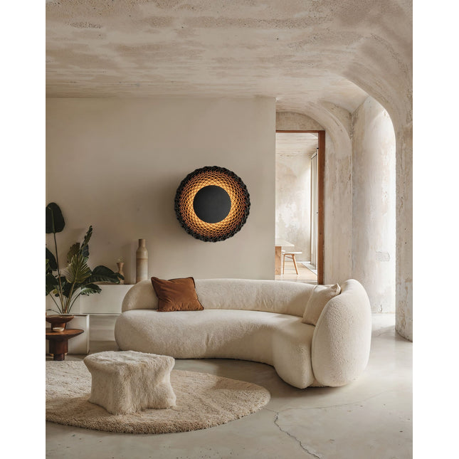 SUN V2 - Applique murale de salon en sable de quartz ÉCLAIRAGE FRANÇAIS