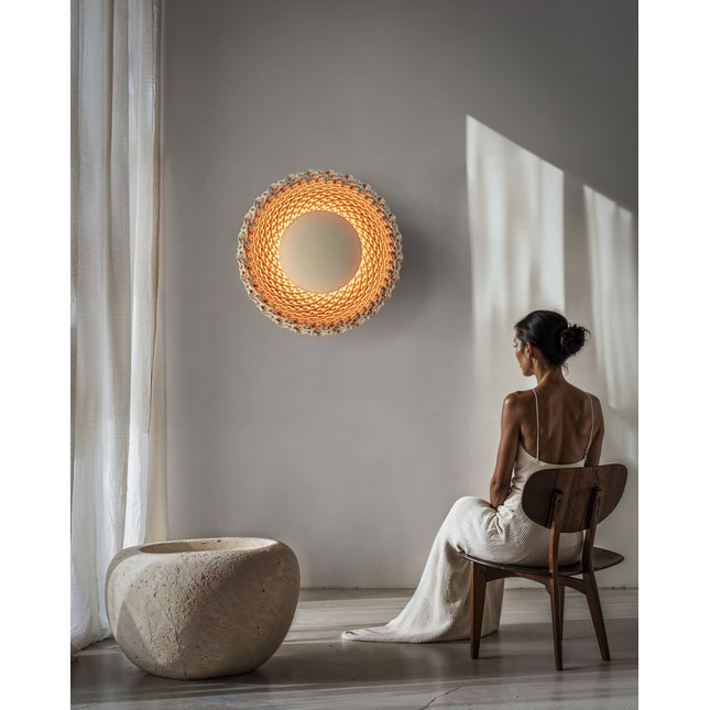 SUN V2 B - Lampe murale pour salon en sable de quartz ÉCLAIRAGE FRANÇAIS
