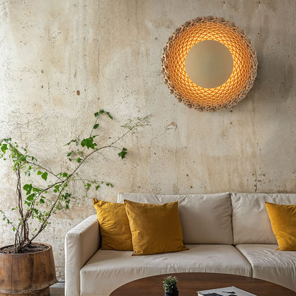 SUN V2 B - Lampe murale pour salon en sable de quartz ÉCLAIRAGE FRANÇAIS