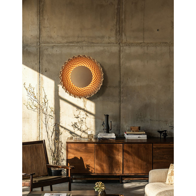 SUN V3 B - Applique design pour salon en sable de quartz ÉCLAIRAGE FRANÇAIS