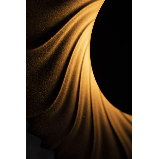 SUN VXS1 - Applique murale noire en sable de quartz ÉCLAIRAGE FRANÇAIS