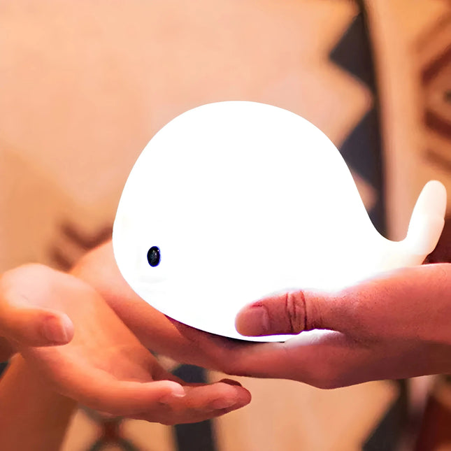 Veilleuse Baleine Enfant Rechargeable-ÉCLAIRAGE FRANÇAIS