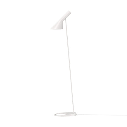 Lampadaire AJ Louis Poulsen blanc, vue de face, éteint