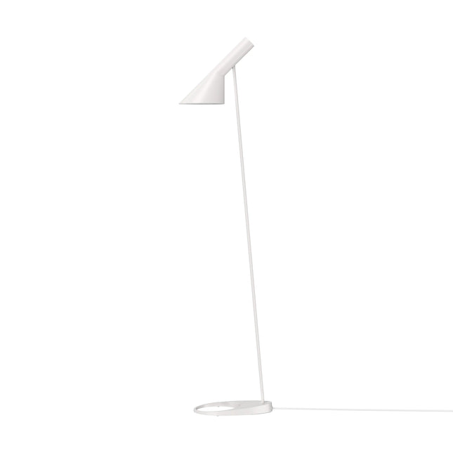 Lampadaire AJ Louis Poulsen blanc, vue de face, éteint