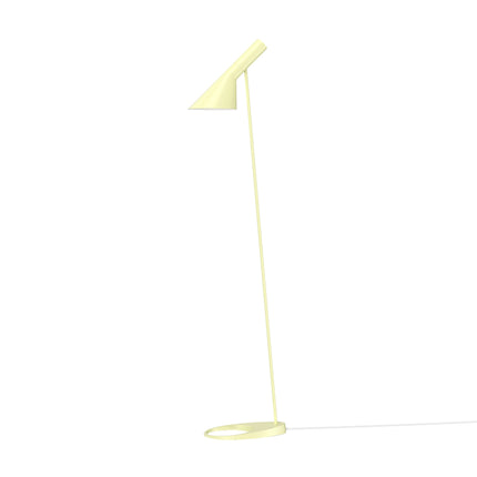 Lampadaire AJ Louis Poulsen jaune citron pâle, vue de face, éteint