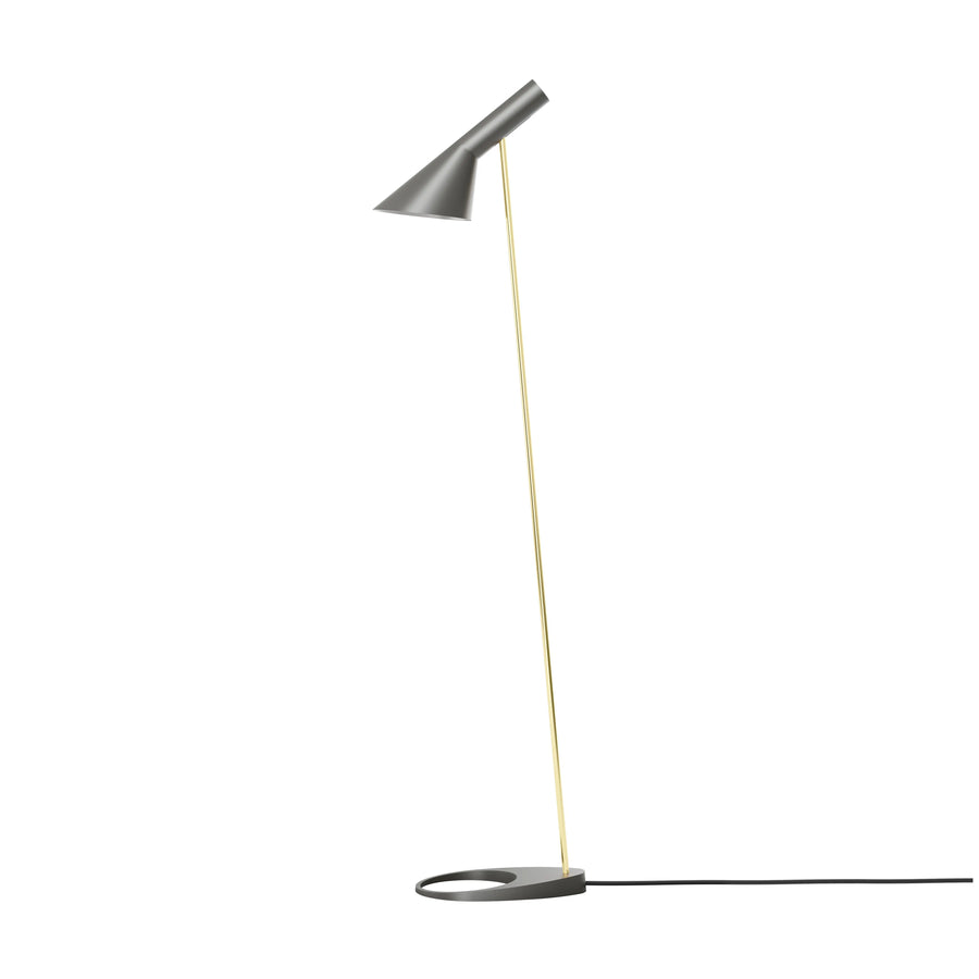 AJ - Lampadaire, Laiton et gris chaud