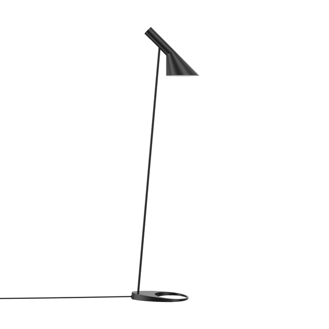 Lampadaire AJ Louis Poulsen noir, vue de face, éteint