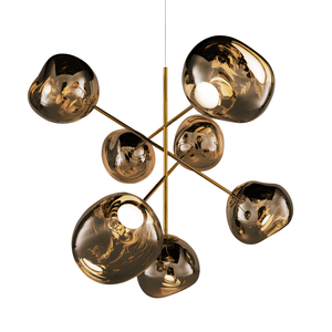 Melt Chandelier Large Bronze-ÉCLAIRAGE FRANÇAIS