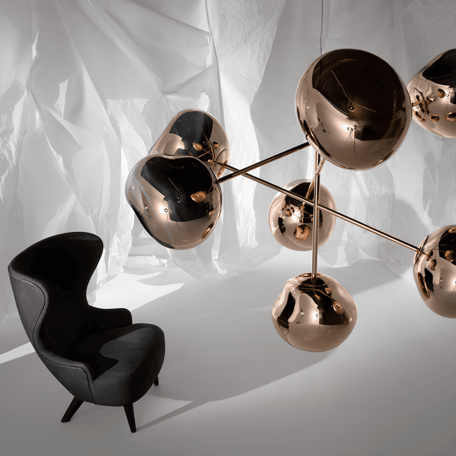 Melt Chandelier Large Gold