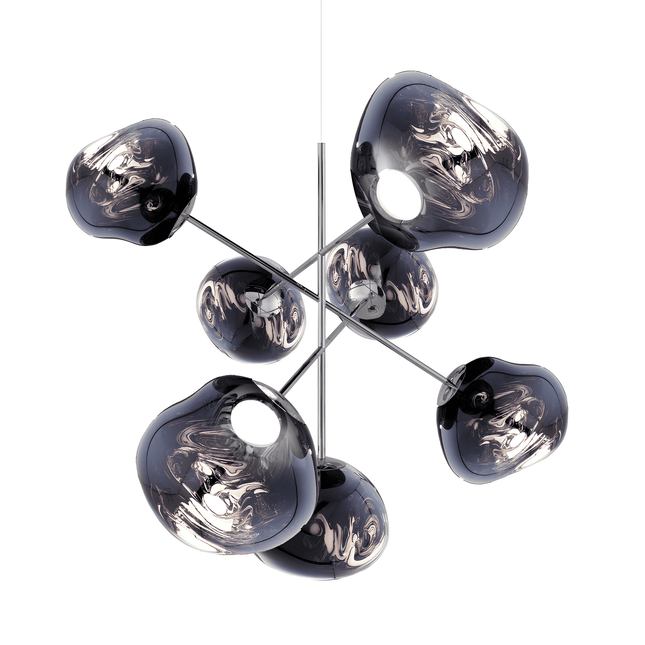 Melt Chandelier Large Smoke