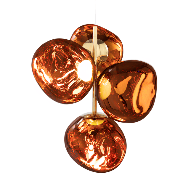 Melt Chandelier Small Copper