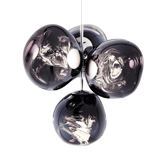 Melt Chandelier Small Smoke