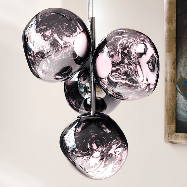 Melt Chandelier Small Smoke