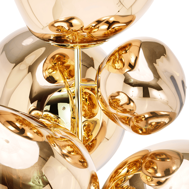 Melt Floor Chandelier Gold