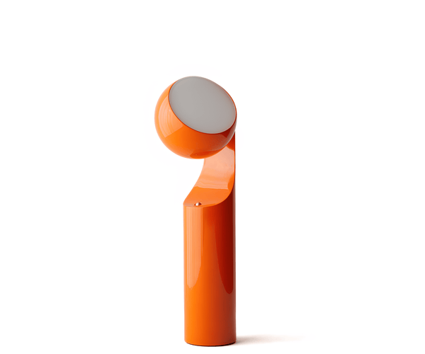 Lampe De Chevet Ronde Abat-jour Orange Style Vintage