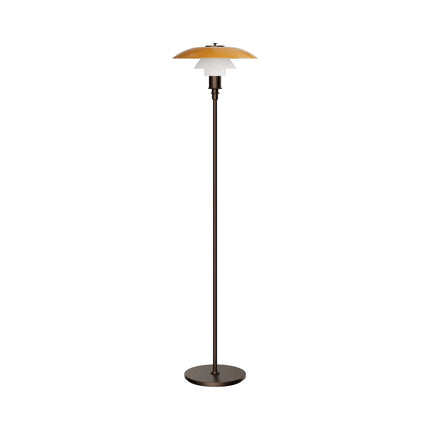 PH 3½-2½ Centenary Edition éteint, lampadaire en verre soufflé bouche ambré et opalin — Louis Poulsen
